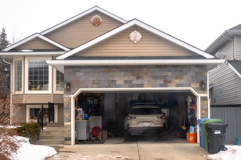 Suburban home before